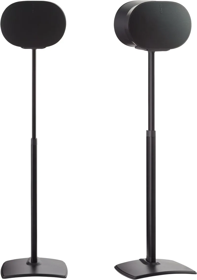 WSSE3A2-B2 – Verstelbare luidsprekerstandaarden voor Sonos Era 300 – 65,4 tot 108,6 cm – Set van 2 van Sanus in Zwart – productfoto