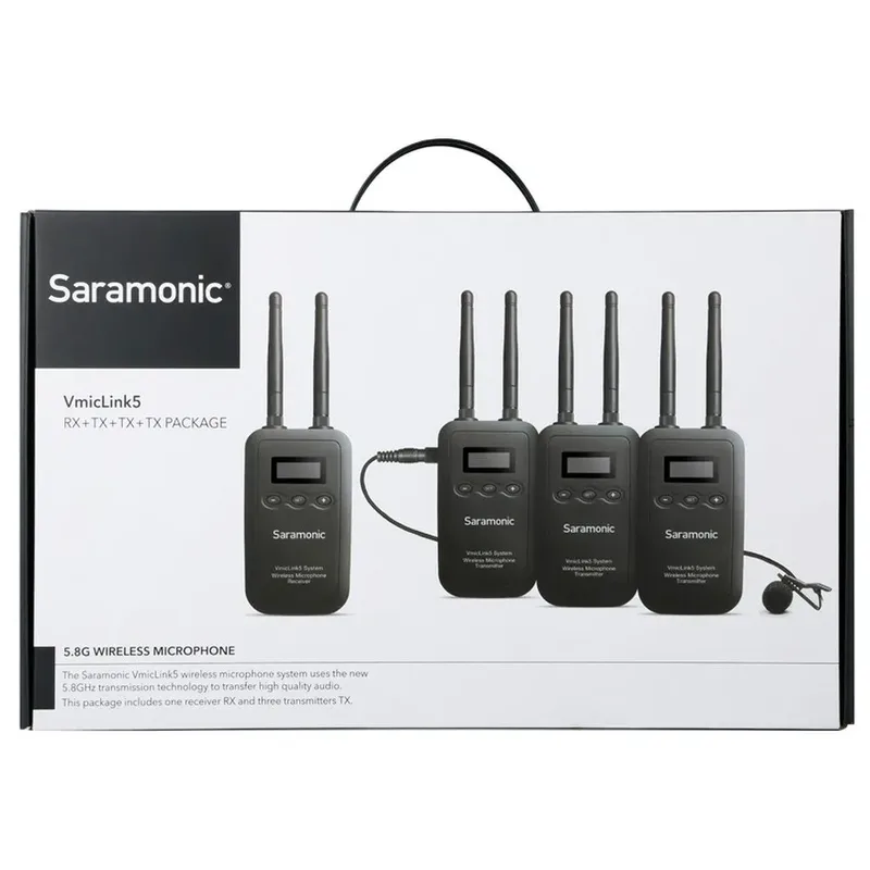 Rx+tx+tx+tx Draadloos Systeem Camcorder Microfoon by Saramonic – product photo 2 of 2
