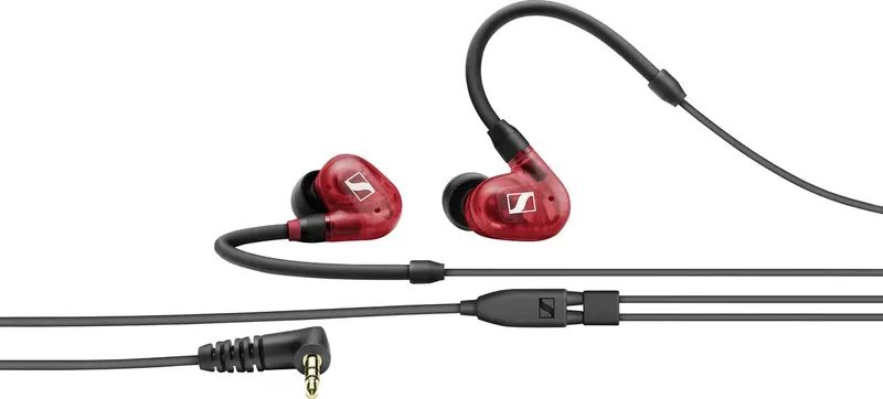 IE 100 PRO RED In Ear oordopjes Kabel fra Sennheiser i Rød – produktbillede