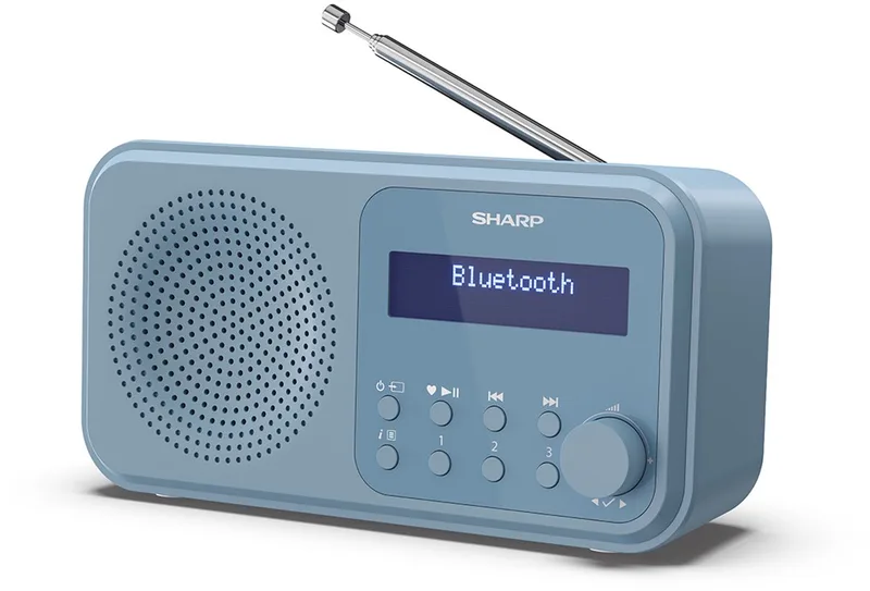 DR-P420(BL) Tokyo Portable DAB - FM radio met Bluetooth van Sharp in Blauw – productfoto