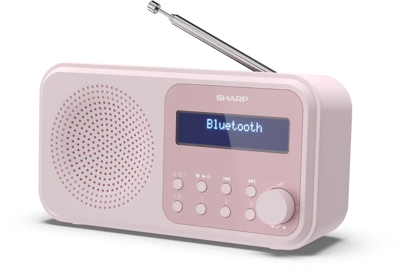 DR-P420(PK) Tokyo Portable DAB - FM radio met Bluetooth by Sharp in Pink – product photo