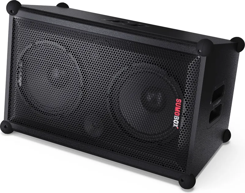 SumoBox PRO CP-LS200 Professionele draagbare luidspreker - 200W - 108dB - TRS/XLR - bluetooth by Sharp in Black – product photo