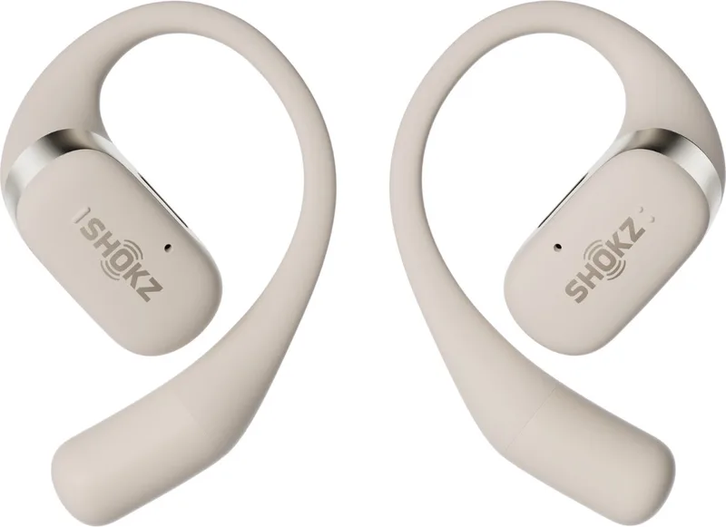 OpenFit - Open-Ear - Sporthoofdtelefoon van Shokz in Beige – productfoto