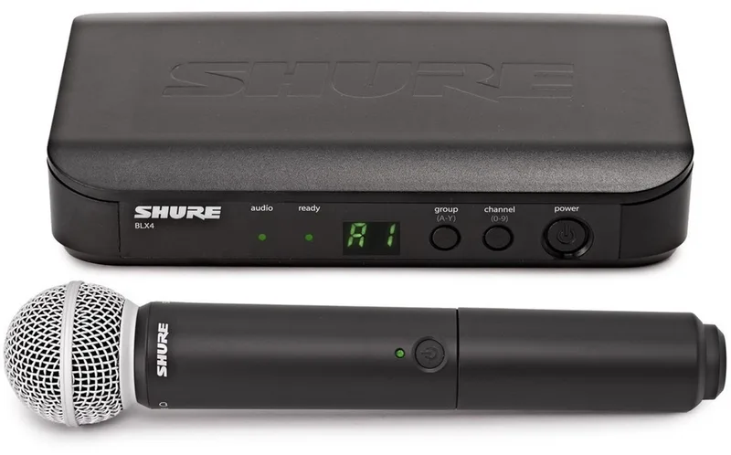 BLX24E/SM58-M17 Draadloze Handheld Microfoon van Shure in Zwart – productfoto