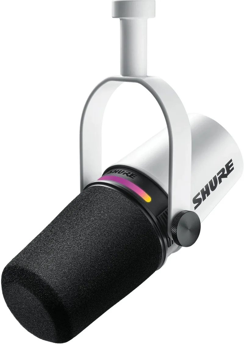 MV7+-W - Studio Microfoon van Shure in Wit – productfoto