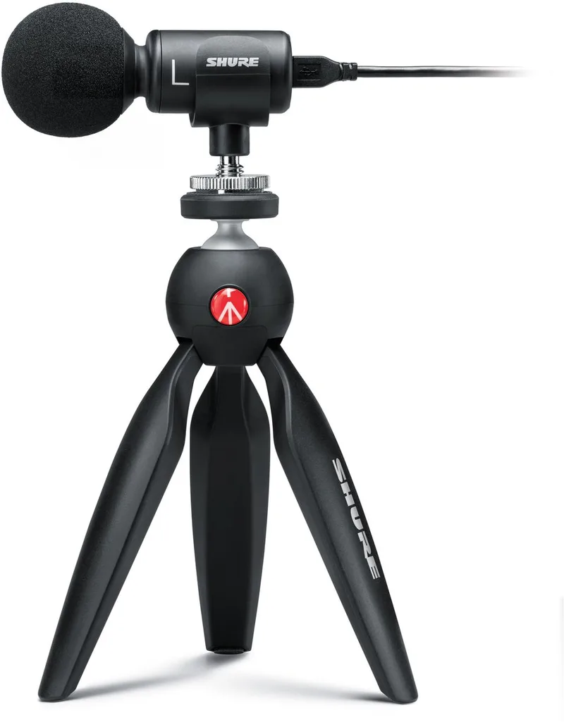 MV88 + Dig video kit - Camera microfoon van Shure in Zwart – productfoto