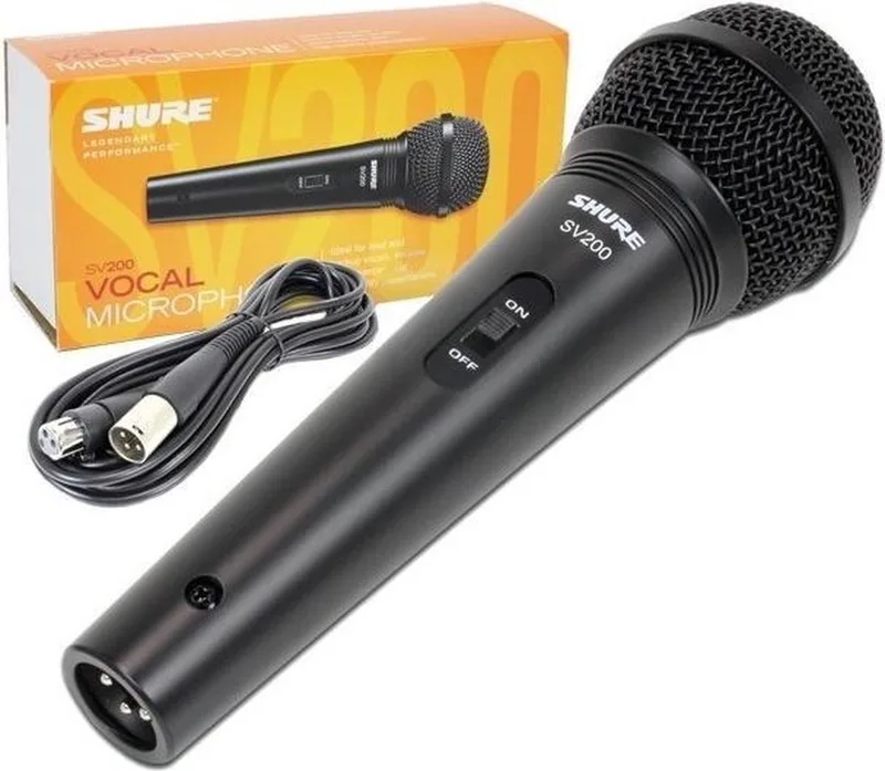 SV200 microfoon Zwart Karaokemicrofoon by Shure in Black – product photo