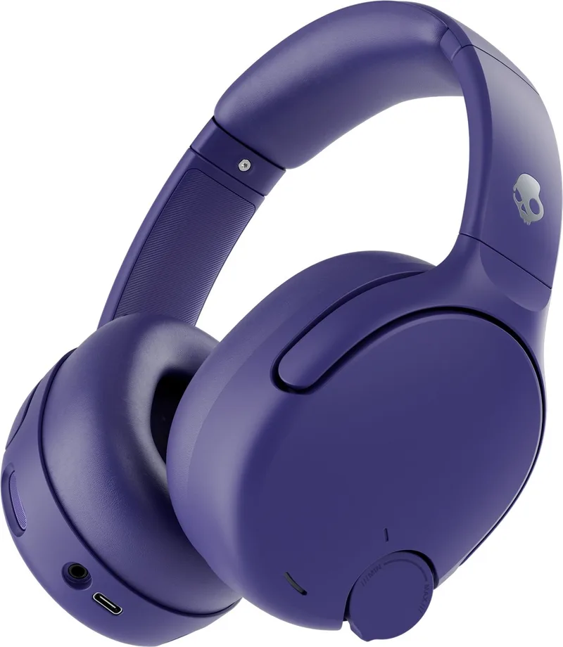Crusher 720 Draadloze Koptelefoon Over Ear - 65 uur batterij - Voelbare Bas - Bluetooth 5.3 - THX Spatial Audio by Skullcandy in Purple – product photo
