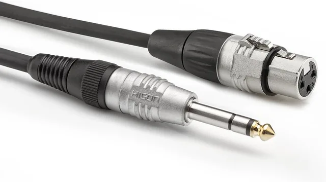 HBP-XF6S-0060 XLR-Jack Cable 600mm (Black) - Audio kabel