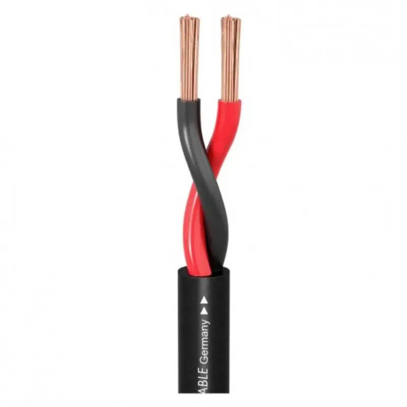 Sommer Cable 440-0051FC Luidsprekerkabel 2 x 4 mm² + 2 x 4 mm² per meter by Sommer Cable in Black – product photo