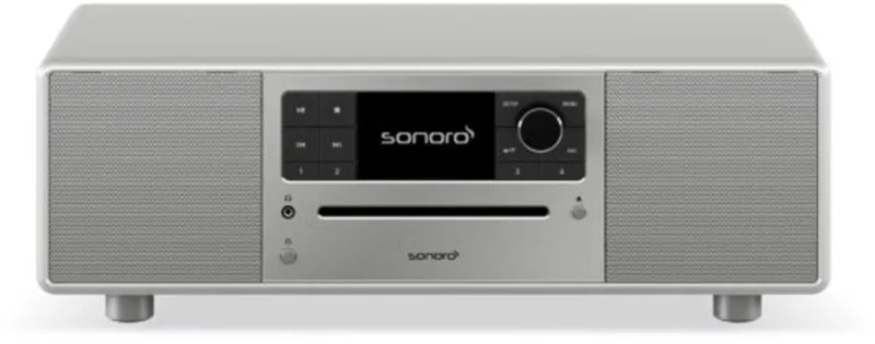 Prestige 2025 All-in-One-Muzieksysteem - Hoogglans van Sonoro in Zilver – productfoto
