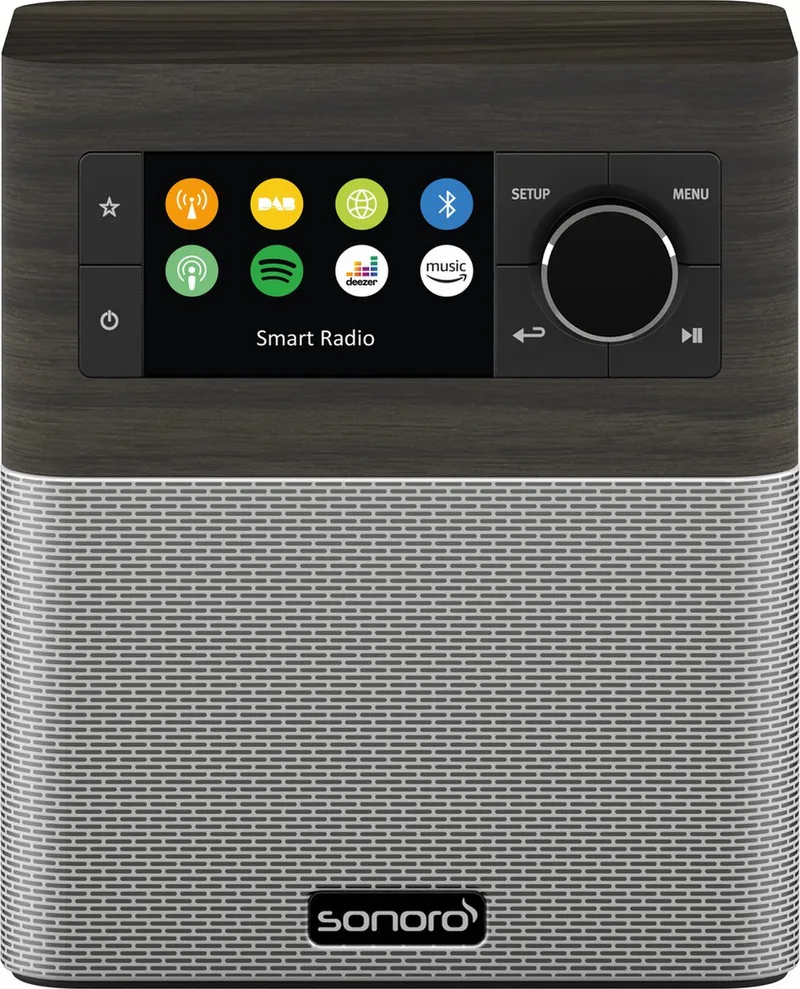 STREAM - FM/DAB+ radio - internet radio - BlueTooth - Wifi - Eiken/Zilver de Sonoro en Marron – photo produit