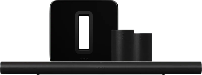 Arc Ultra + Era 100 Home Cinema Set Zwart by Sonos – product photo