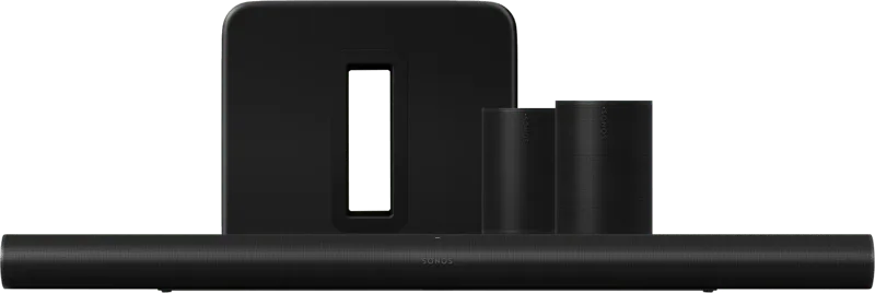 Arc Ultra Zwart + Era 100 SL Home Cinema Set Zwart von Sonos – Produktfoto