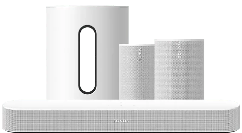 Beam Gen 2 Wit + Era 100 SL Home Cinema Set Wit by Sonos – product photo