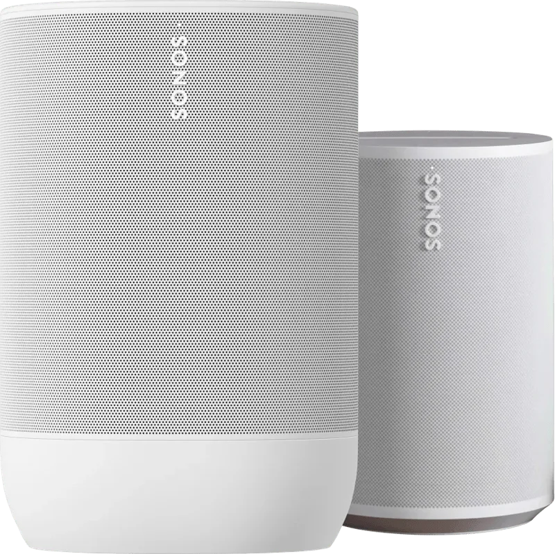Move 2 wit + Era 100 wit von Sonos – Produktfoto