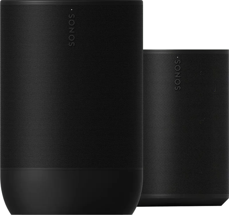 Move 2 zwart + Era 100 zwart by Sonos – product photo