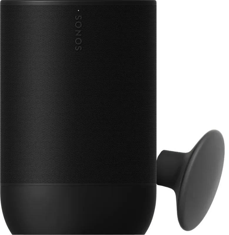 Move 2 Zwart + Muurhaak Zwart by Sonos – product photo