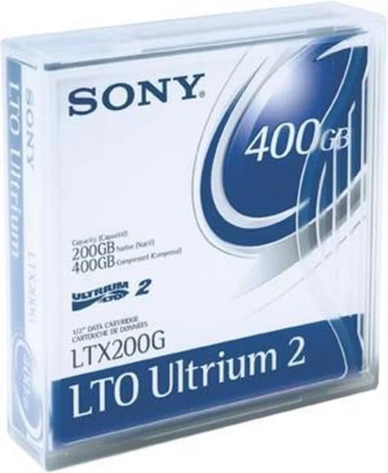 Data Cartridge LTO-2 ULTRIUM 200/400GB M van Sony – productfoto