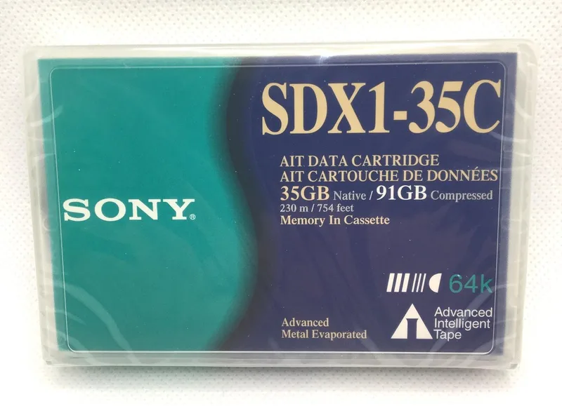 data cartridge SDX1-35C AIT-1 Backup Tape Cartridge (35GB/91GB) by Sony – product photo