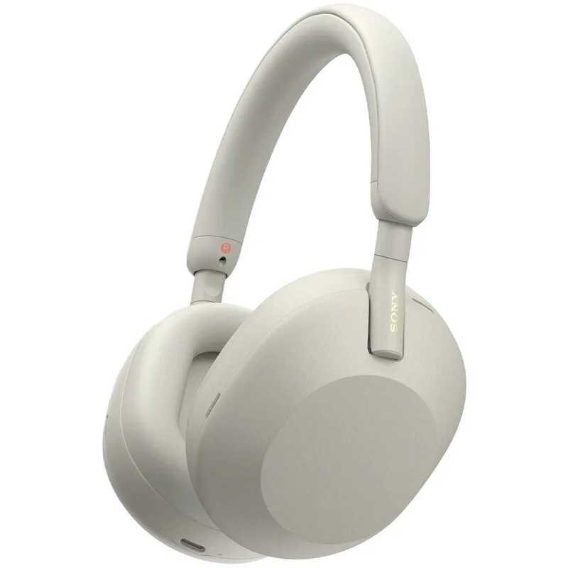 WH-1000 XM5 Kabellose Noise-Cancelling-Kopfhörer Version Asien-Pazifik Silber von Sony – Produktfoto