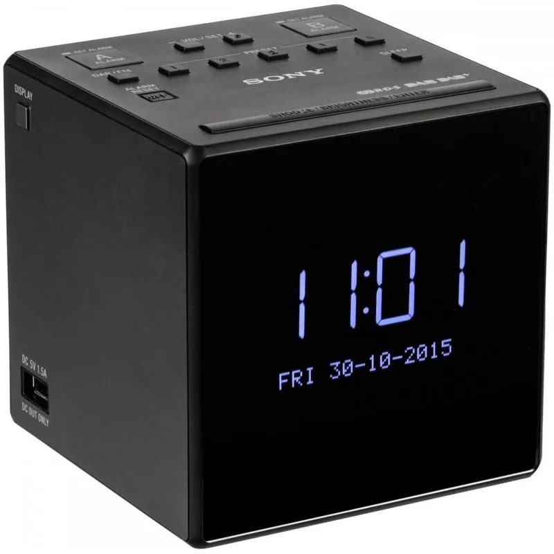 XDR-C1DBP - Wekkerradio DAB+ by Sony in Black – product photo