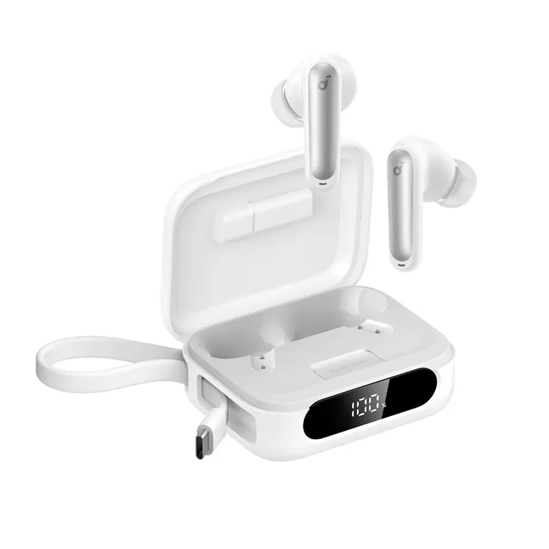 ANKER Soundcore P41i (MFi) white In Ear Kopfhörer Bluetooth® Stereo Weiß Mikrofon-Rauschunterdrückung Ladecase van Soundcore – productfoto