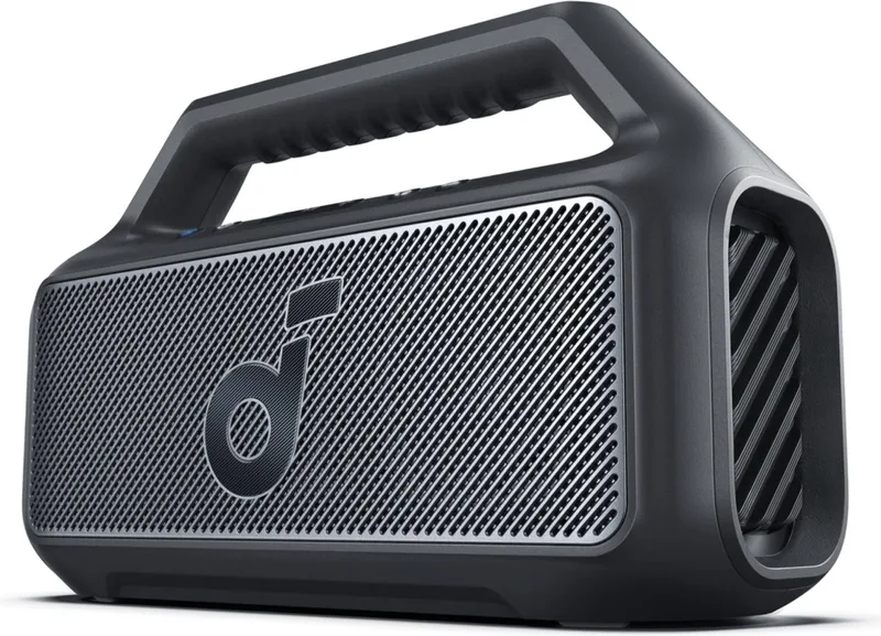 Boom 2 SE outdoor luidspreker - 30W - BassUp-technologie - 18 uur looptijd - IPX7 waterdicht - Drijvend - USB-C - Aanpasbare EQ - Bluetooth 5.3 - Draagbaar voor buiten, camping, strand en tuin van Soundcore in Zwart – productfoto