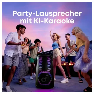 Rave 3S Bluetooth® Lautsprecher USB, tragbar, staubfest, spritzwassergeschützt Mehrfarbig von Soundcore – Produktfoto 2 von 2