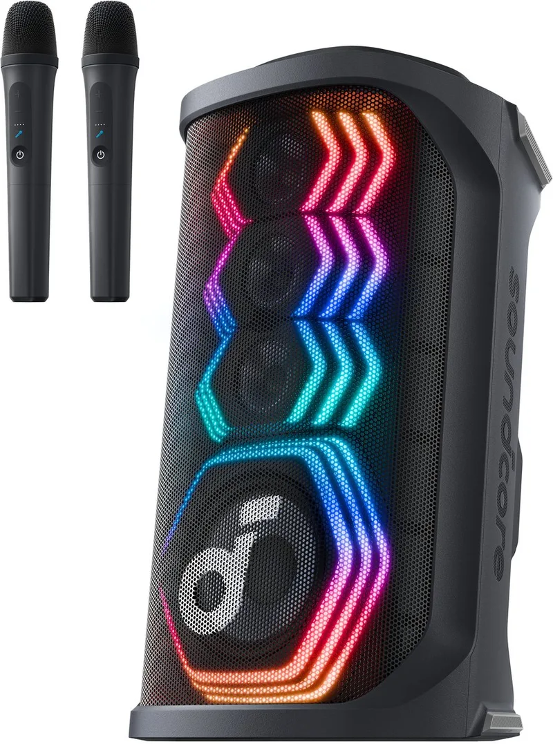 Rave 3S - Feestluidspreker - Zwart - 200W van Soundcore in Zwart – productfoto