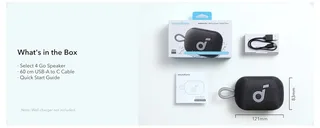 Select 4 Go - Feestluidspreker - Zwart - 5W by Soundcore in Black – product photo 2 of 2