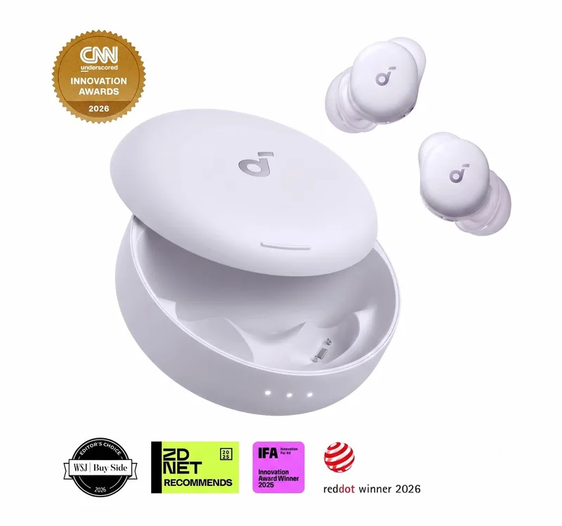 Sleep A30 Slaapkoptelefoon by Anker - AI Snurkdetectie - Oordopjes Slapen - Perfect voor Zijslapers - Noise Cancelling - 45U Batterij by Soundcore in Sleep A30 (NEW A20) Purple – product photo