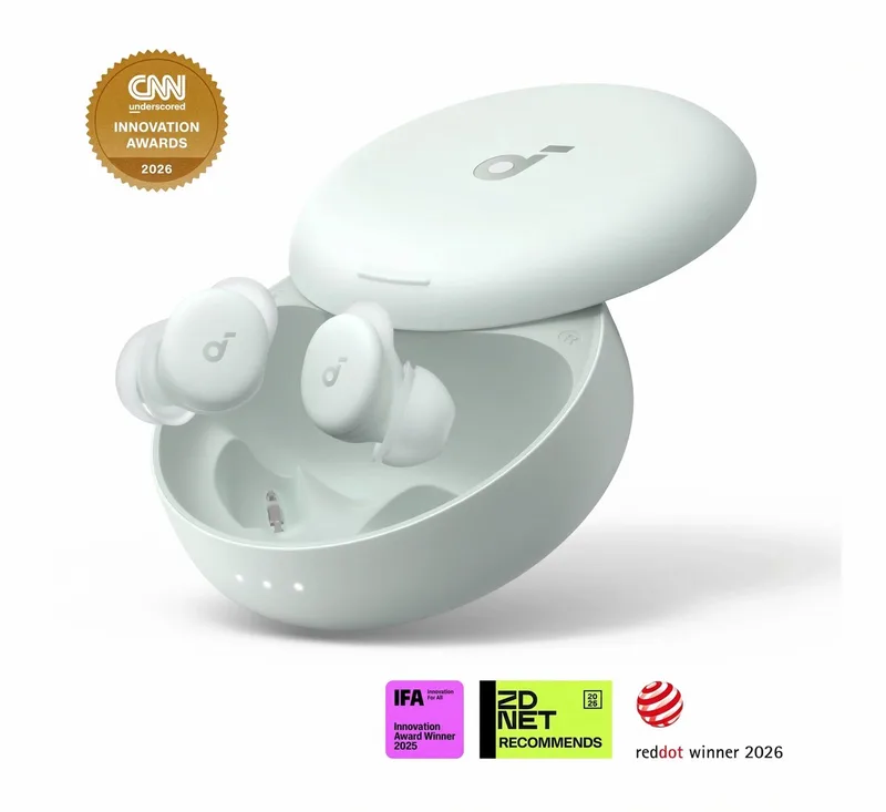 Sleep A30 Slaapkoptelefoon by Anker - AI Snurkdetectie - Oordopjes Slapen - Perfect voor Zijslapers - Noise Cancelling - 45U Batterij van Soundcore in Sleep A30 (NEW A20) Green – productfoto