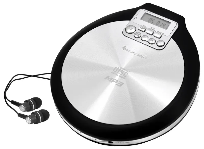 CD9220 Tragbarer CD-Player CD, CD-R, CD-RW, MP3 Akku-Ladefunktion Schwarz, Grau von Soundmaster – Produktfoto 2 von 2