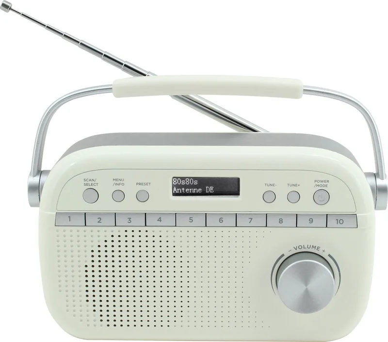 DAB280BE - Draagbare digitale DAB+/FM-radio van Soundmaster in Beige – productfoto