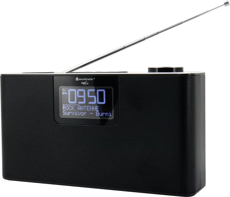 DAB700SW Stereo DAB+ radio met bluetooth, USB en SD by Soundmaster in Black – product photo