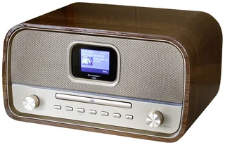 DAB970BR1 Tischradio DAB+, UKW AUX, Bluetooth®, CD, USB Akku-Ladefunktion, Inkl. Fernbedienung, Weckfunktion Braun från Soundmaster – produktbild 1 av 3