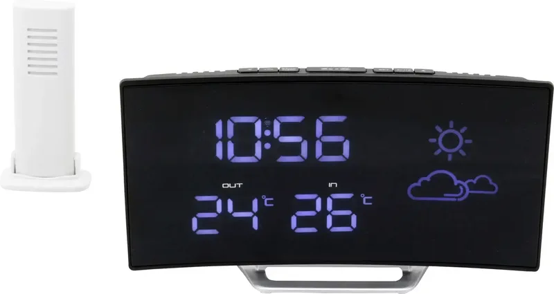 FUR100 Radiowecker UKW UKW Weckfunktion, wasserdicht Silber by Soundmaster – product photo
