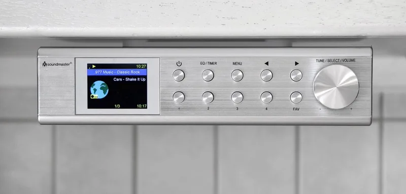 IR1500SI - Onderbouw internetradio met DAB+ en bluetooth van Soundmaster in Zilver – productfoto