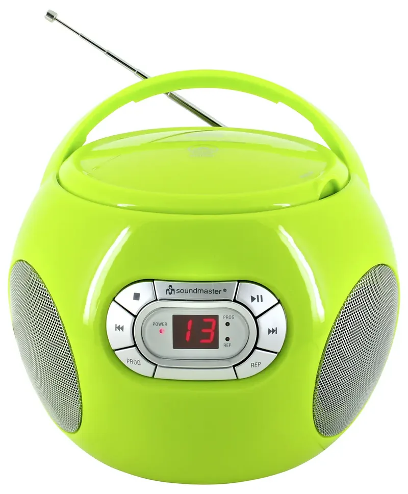 SCD2120GR CD-Radio UKW AUX, CD Grün von Soundmaster – Produktfoto 2 von 2