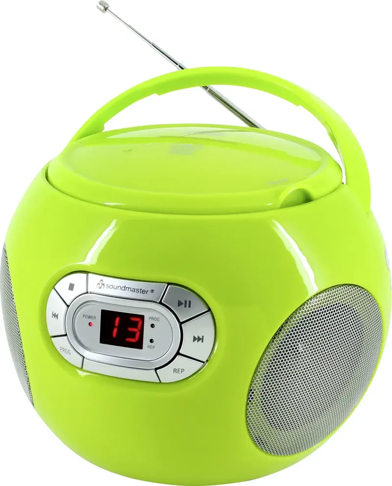 SCD2120GR CD-Radio UKW AUX, CD Grün von Soundmaster – Produktfoto 1 von 2