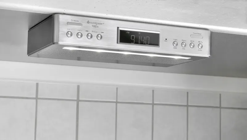 UR2045SI Küchenradio DAB+, UKW Bluetooth® Freisprechfunktion Silber från Soundmaster – produktbild 2 av 2