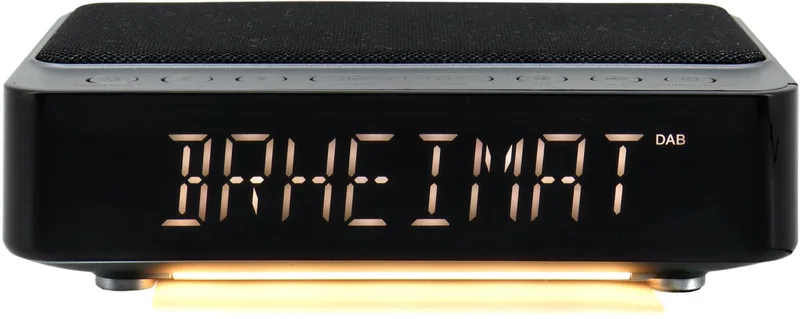UR250AN - DAB+ wekkerradio met QI laadfunctie - nachtverlichting - voorkeuzezender van Soundmaster in Zwart – productfoto