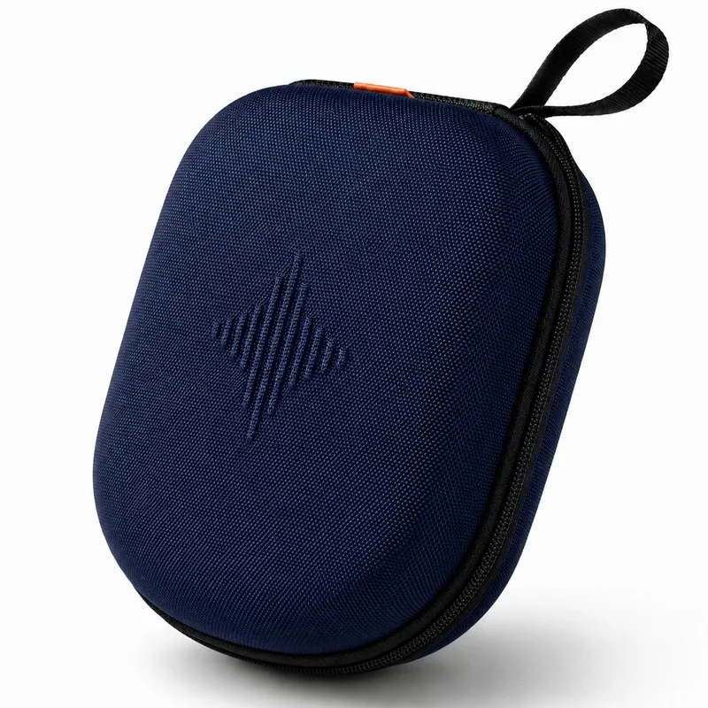 Koptelefoon Hoes - Harde Beschermcase voor JBL, Sony & Bose Koptelefoons - Waterafstotende Opberghoes met Draagband van Sounix in Blauw – productfoto