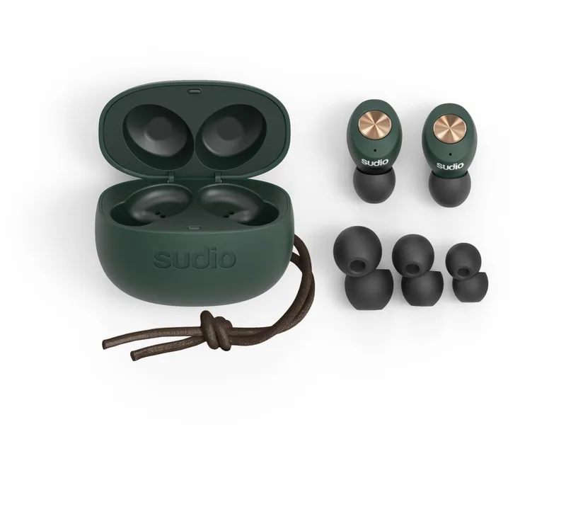 Tolv Draadloze In-Ear Mic van Sudio in Groen – productfoto