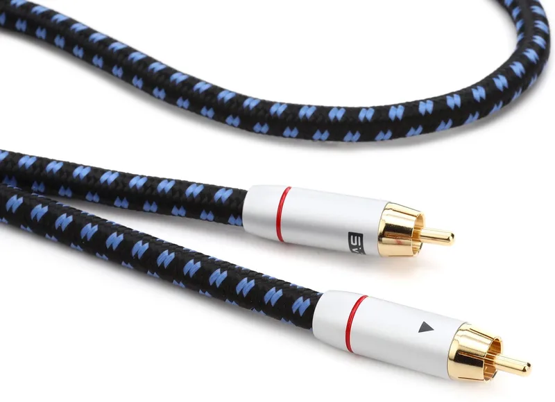Soundpath RCA Subwoofer Cable - 8m by SVS in Blue, Black – product photo