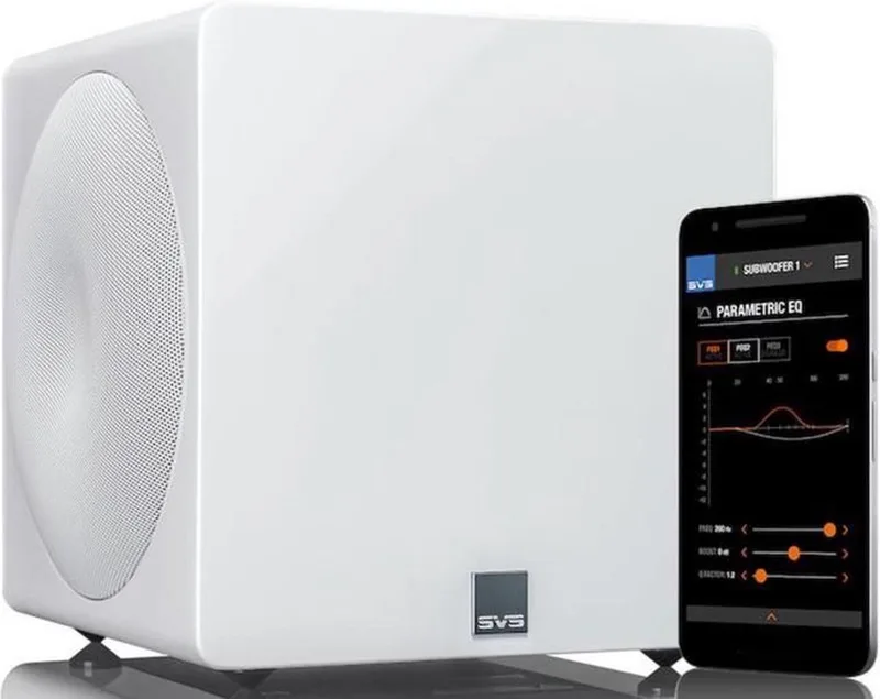 SVS: 3000 Micro Subwoofer - Piano Gloss Wit by SVS in Piano Gloss White – product photo