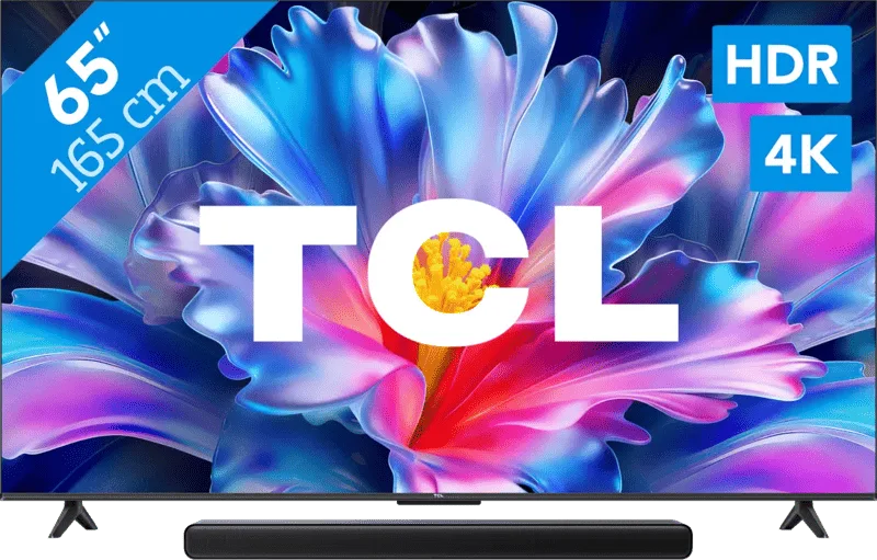 TCL 65" LED P6L 4K (2026) + TCL S45H 2.0 Soundbar by TCL – product photo