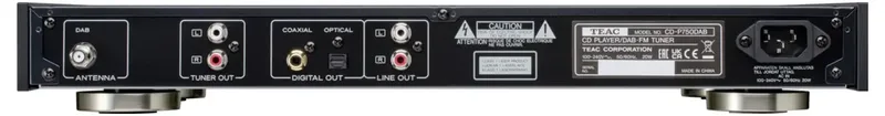 CD-P750DAB CD-Speler met FM/DAB+ tuner van TEAC in Zwart – productfoto 2 van 2