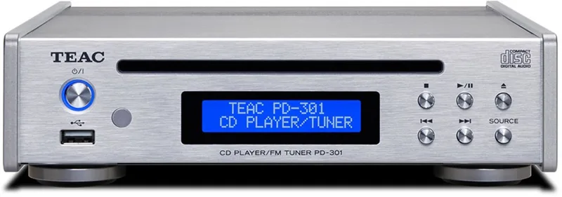 PD-301 Tuner/CD-speler van TEAC in Zilver – productfoto